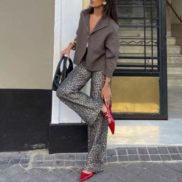 Leopard print pants - Picture 3 of 6